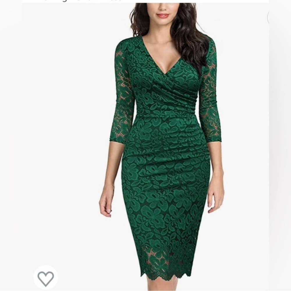 Miusol green lace dress size L